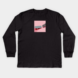 Skateboard Deck Broke Pinker Kids Long Sleeve T-Shirt